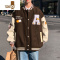 YANXU港风夹克男潮牌美式风街头棒球服外套感刺绣工装上衣服