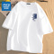 真维斯国潮短袖t恤男2022新款 夏季纯棉宽松大码半袖学生百搭上衣