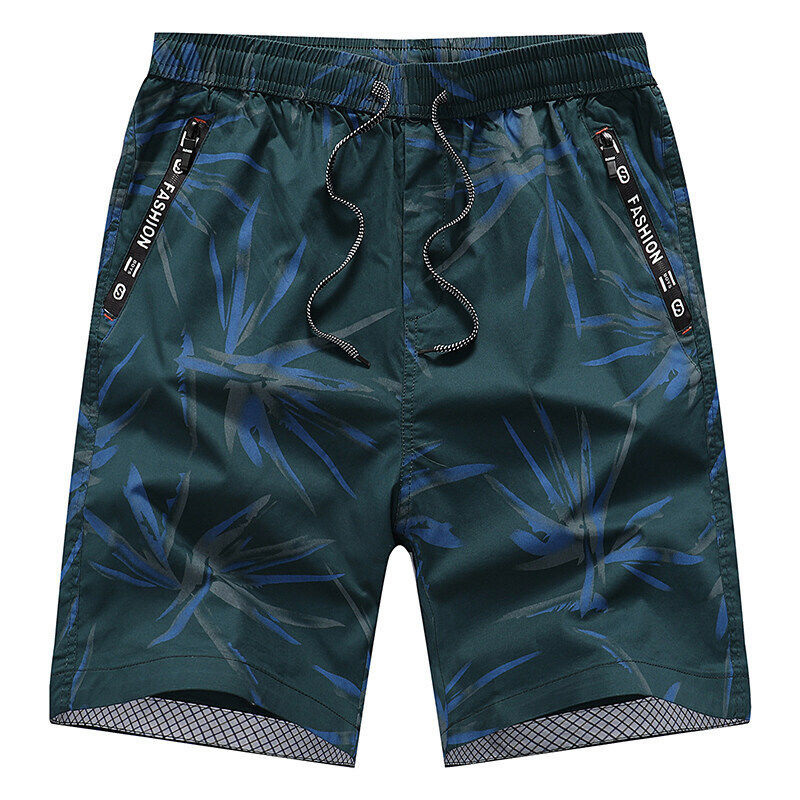 邦迪斯顿夏季五分沙滩短裤男士休闲宽松纯棉居家大裤头外穿裤衩潮