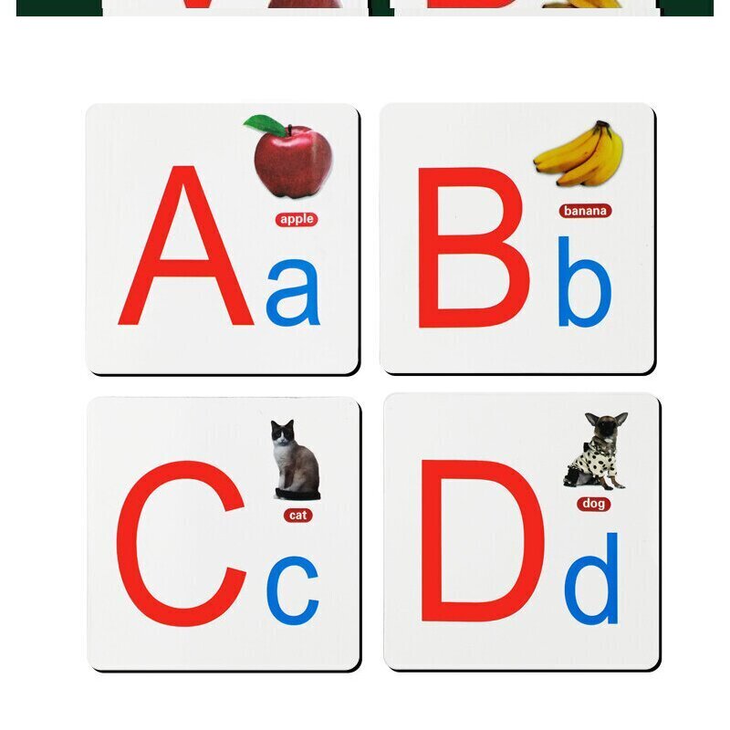 ABCD磁性英文字母卡片小学生儿童幼儿英语学习冰箱贴幼儿园教具高清大图
