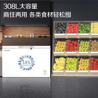 海信(Hisense)308升 冰柜商用冷藏冷冻柜 雪糕柜冷柜(珍珠白)BD/BC-308NU/A