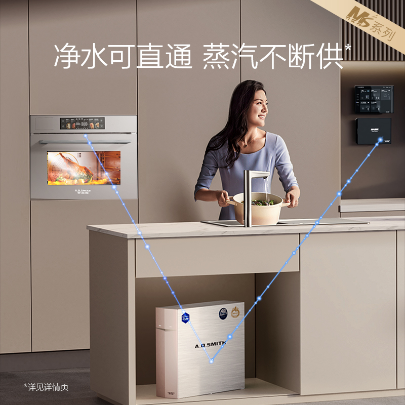 AO史密斯蒸烤一体机KZQ45-M5TWi嵌入式微蒸烤 多功能蒸烤箱高清大图