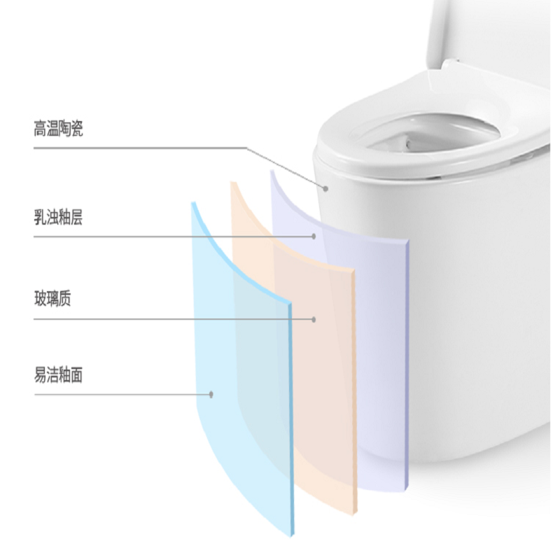 箭牌 马桶节水漩涡虹吸式大冲力卫浴抽水坐便器缓降静音超薄盖板，大管道 305坑距 白色