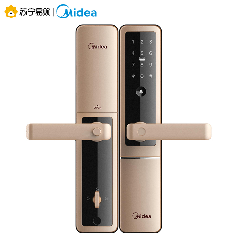 美的midea智能指纹锁lkbf203z密码智能安防电子门锁fpc指纹识别卡片