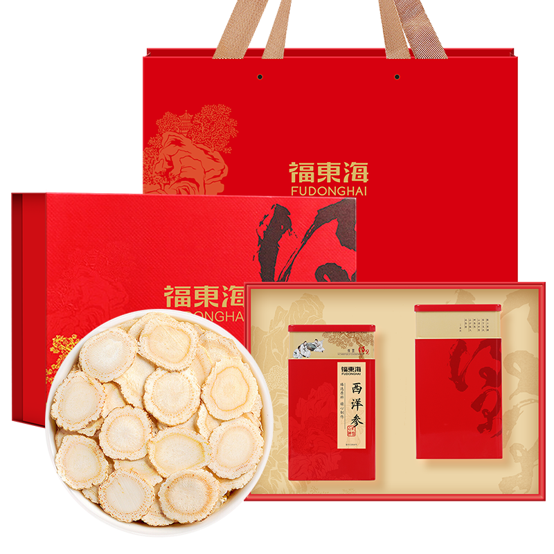 福东海 西洋参(0.8-1.0)100克(50克x2)/盒ZD(单位:盒)高清大图