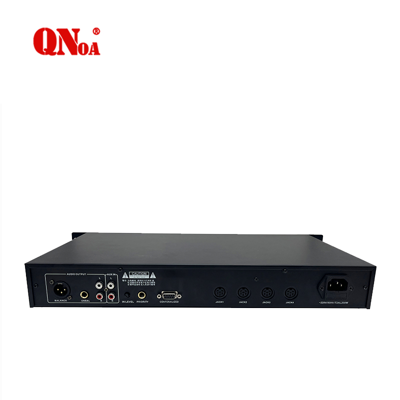 QNOA 启诺QN-SLC36H 有线智能混音会议主机 会议话筒讨论主机 带混音 黑色 台高清大图