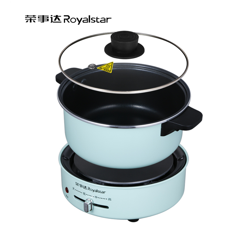 3L电火锅 RHG-B30F3 荣事达移动复古分体电炒锅电热锅(单位:个)