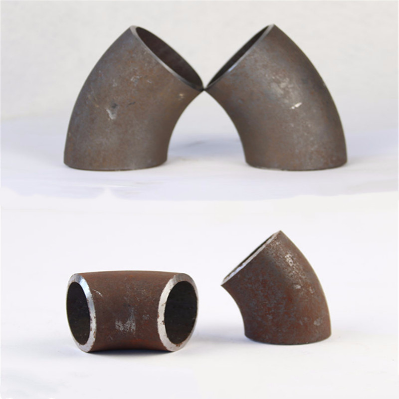 威成远 45e-lФ89*4 45度冲压弯头碳钢焊接无缝弯头20#钢对焊钢制国标