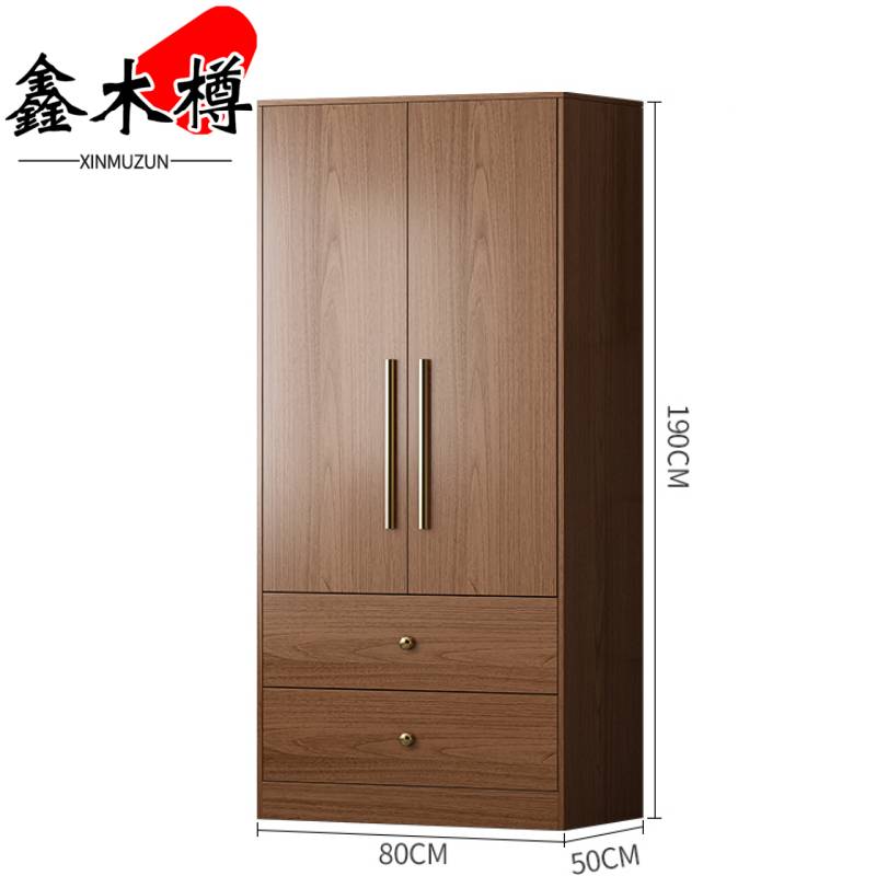 鑫木樽 储物柜两门带抽屉个高清大图