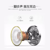 赛歌图 T10手游电竞游戏耳机入耳式吃鸡电脑手机通用可拆卸麦克风带线控耳麦耳塞 黑红色 3.5接口