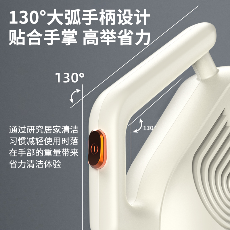 澳得迈无线吸尘器S18 家用无线手持大功率大吸力吸尘器 Type-C充电口 可加水可拖地 白色高清大图