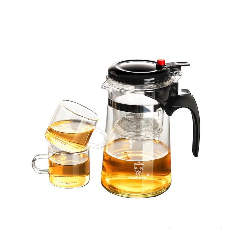 飘逸杯防爆可拆洗功夫泡茶壶家用冲茶器过滤内胆玻璃茶壶套装茶具