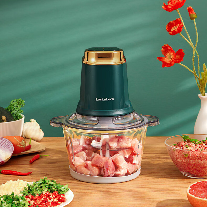乐扣乐扣绞肉机1.8L家用电动多功能切肉机EJM3175GRN高清大图