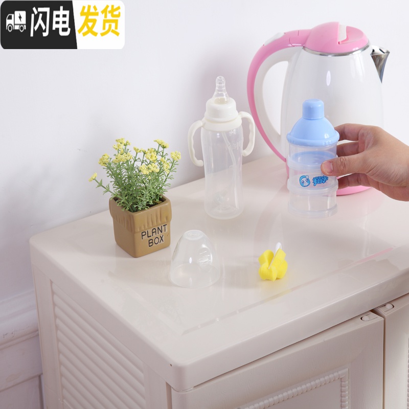 三维工匠双开收纳柜儿童衣柜抽屉式宝宝储物柜塑料婴儿整理柜子简易衣橱高清大图