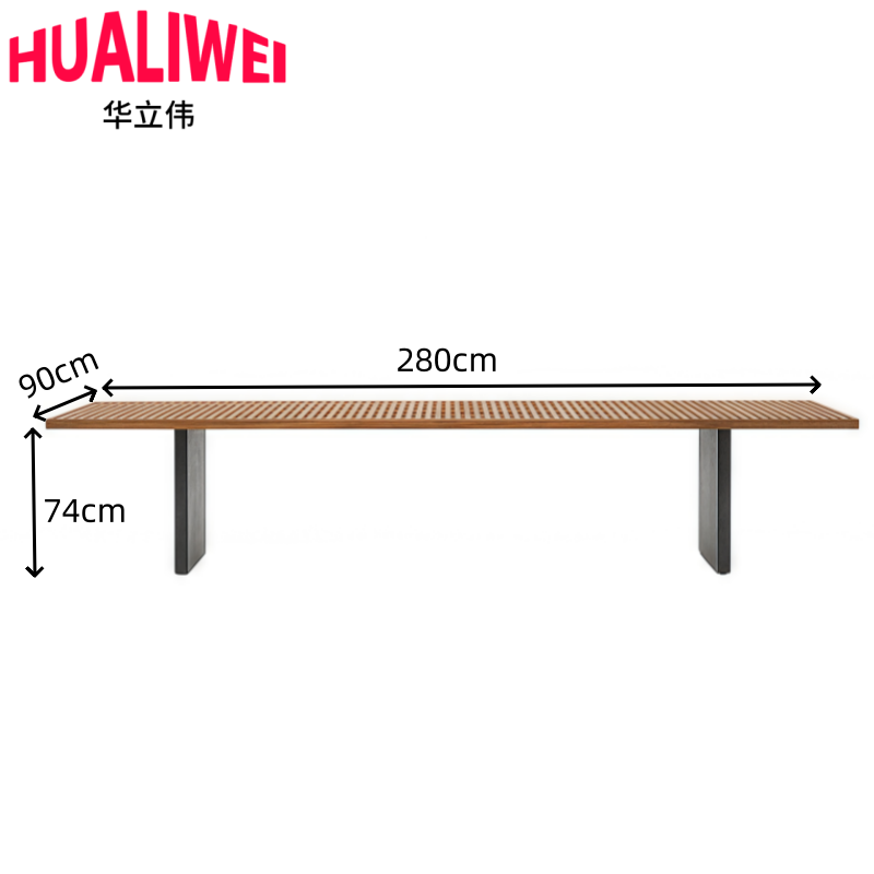 华立伟 长条桌2.8米张