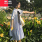 YIBUSHENG学院风韩版宽松连衣裙女季学生遮肚子2024新款裙子显瘦初恋系