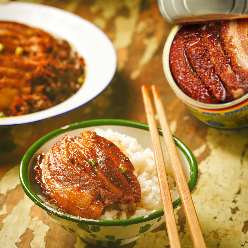 古龙食品红烧扣肉罐头下酒菜卤味下饭熟食厦门特产即食速猪肉383g