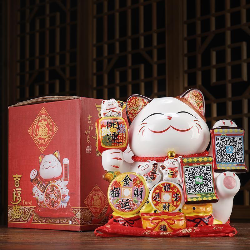 美帮汇猫摆件开业礼品店铺饭店服装店开张送礼收银台客厅发财猫高清大图