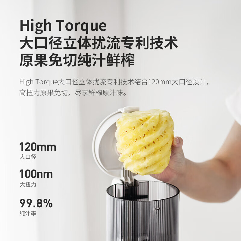 GLASSLOCK家用高效原汁机慢榨果汁机静音节能大容量果蔬原汁提取机高清大图