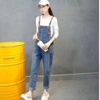 背带裤女学生宽松韩版清新时尚修身百搭可爱潮流显瘦学生党学院风牛仔背带裤女韩版宽松2020春季新款韩减龄百搭显瘦森系吊带裤