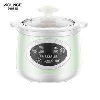 奥林格(AOLINGE)ALG-D01电炖锅迷你煮粥神器煲汤陶瓷隔水炖家用全自动小燕窝电炖盅0.8L 薄荷绿