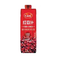亿福缘红豆汁果汁瓶装整箱饮料纯物理保鲜聚餐烧烤酒宴1kg*6瓶