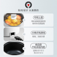 美的电煮锅小型多功能蒸煮一体宿舍泡面学生小电锅迷你火锅煮锅MC-XZE1612