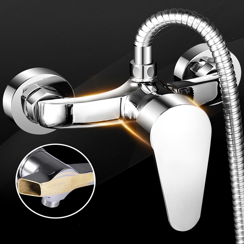 邦可臣铜混水阀冷热水龙头淋浴热水器配件暗装三联浴缸卫浴室花洒开关