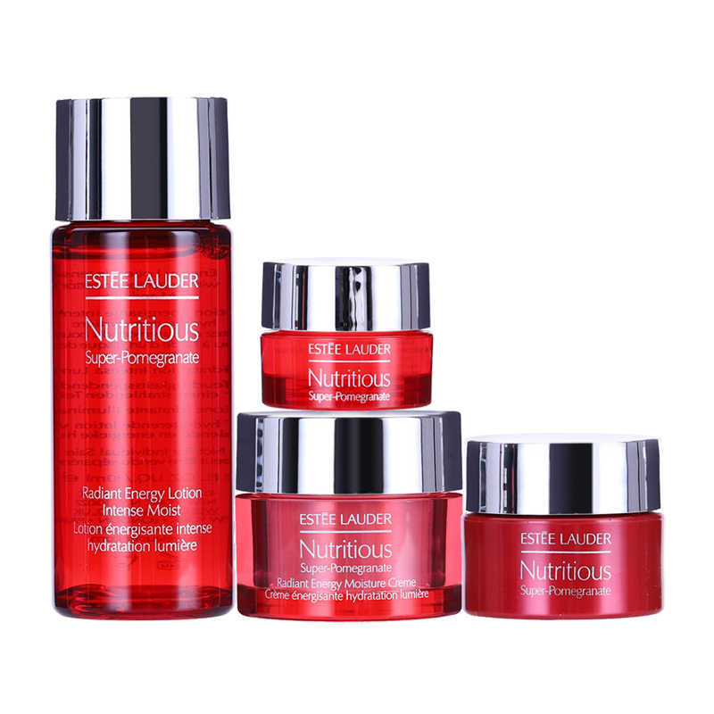 Estee Lauder/雅诗兰黛 红石榴果冻眼霜5ml+红石榴日霜面霜15ml+红石榴晚霜7ml+红石榴水 护肤套装