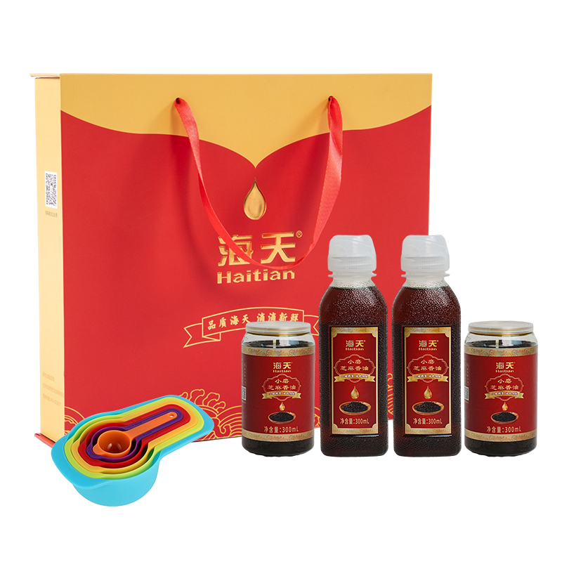 海天食用油 小磨芝麻香油四件套 300ml*4 HT-Z400