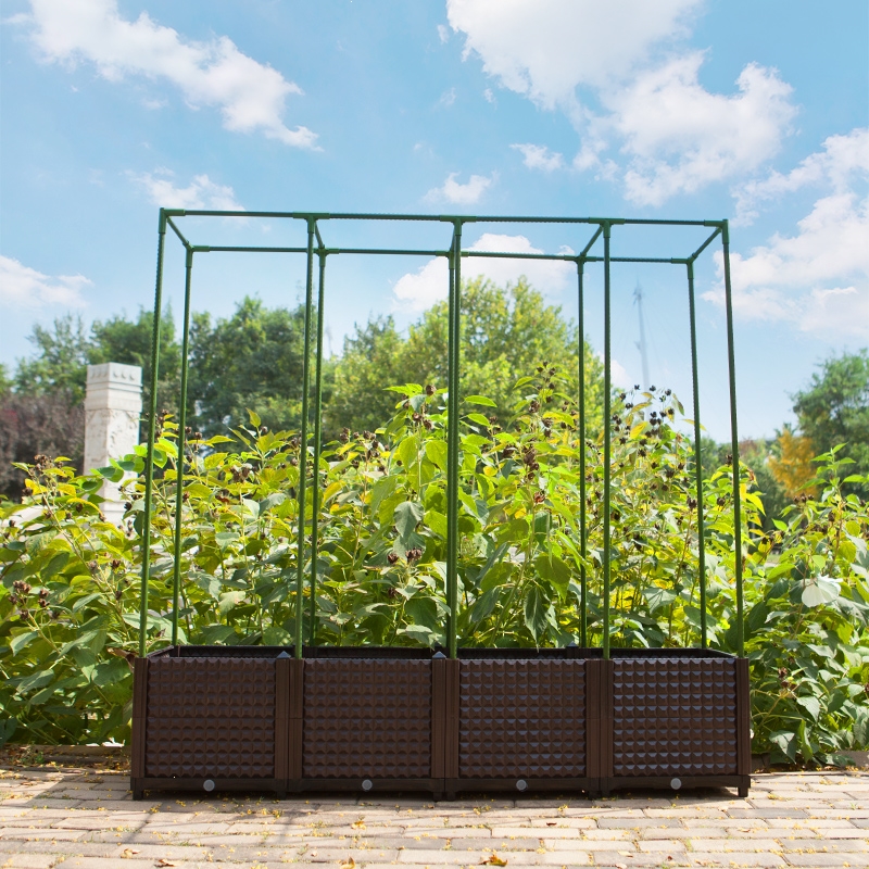 阳台鲜花园艺花架丝瓜黄瓜番茄爬架阿斯卡利h型花卉种植架园艺爬藤