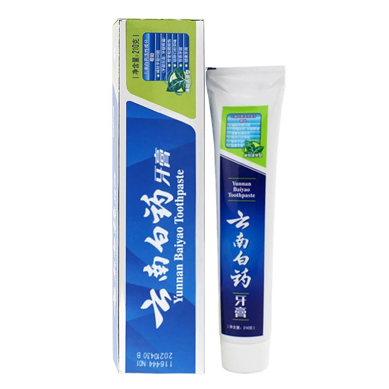 云南白药 薄荷清爽型牙膏 薄荷持久修护亮白 缓解异味150g 1支装(单位:件)