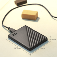 西部数据（WESTERN DIGITAL) 4TB 2.5英寸西数WD 加密 USB3.0 移动硬盘 黑色