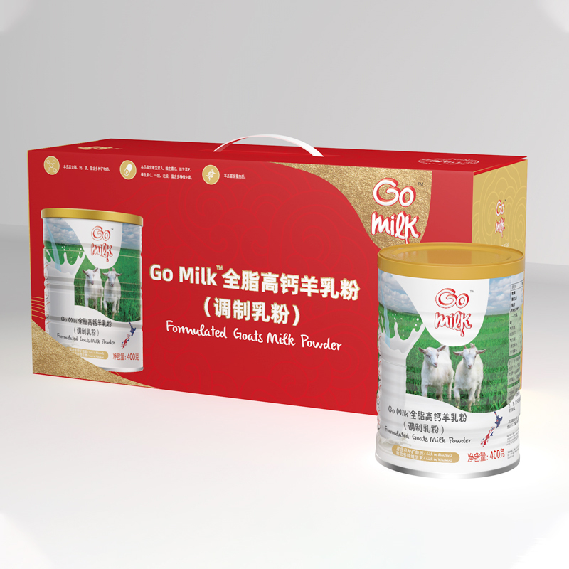Go Milk 新西兰进口 全脂高钙羊乳粉400g*3 成人奶粉 礼盒装