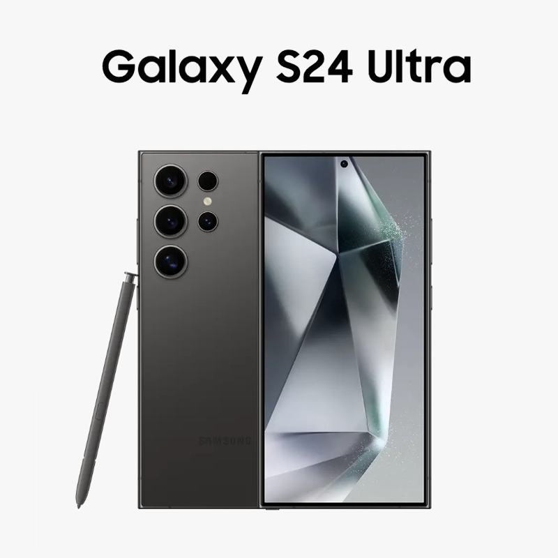 2024年新款 三星Galaxy S24 Ultra (SM-S9280) 移动联通电信 全网通5G手机 港版 钛黑 12G+1TB