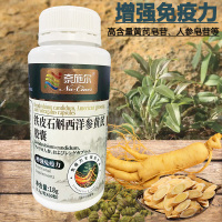 奈施尔铁皮石斛西洋参黄芪粉颗粒胶囊60粒*3瓶正宗男性女性成人中青年中年人中老年老人亚健康增强体质增加增强免疫力保健品