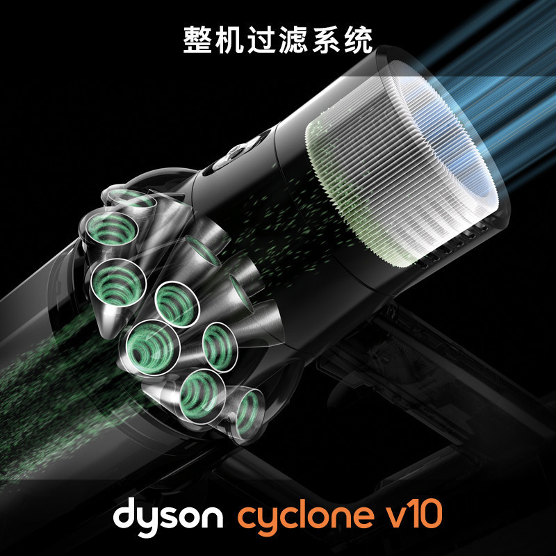 戴森(Dyson)吸尘器 V10 Absolute手持吸尘器 家用 除螨 无线