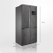海信(Hisense) BCD-556WTDGPVRS10 556升十字对开门冰箱 真空保鲜 智能杀菌保鲜