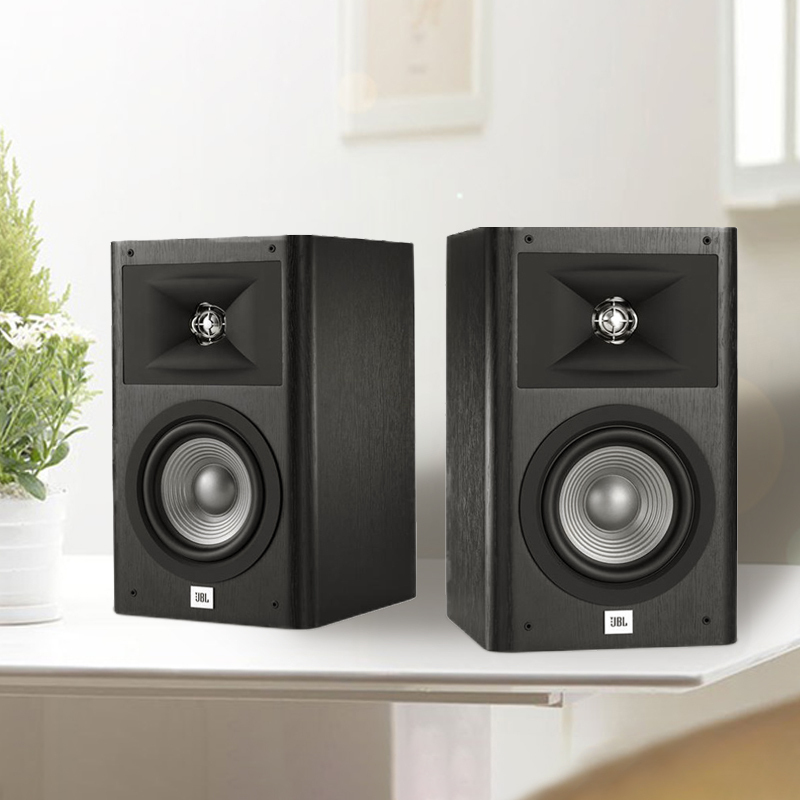 jblstudio220家庭影院环绕音箱书架客厅hifi音响一对棕色
