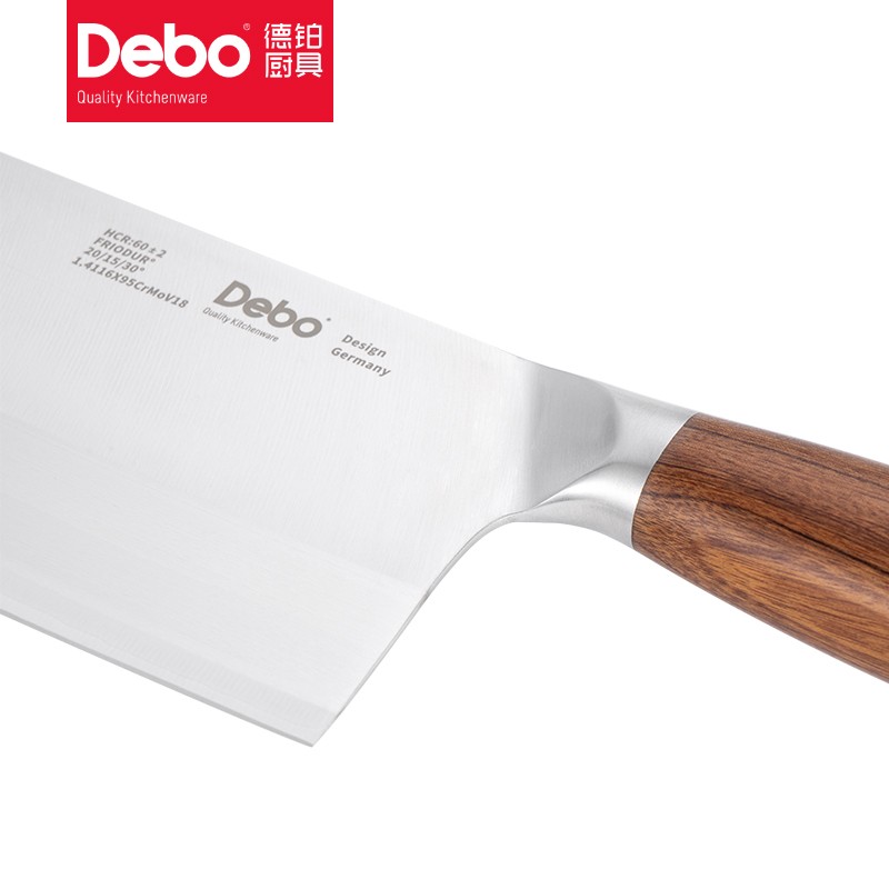 Debo德铂 奥布不锈钢厨房刀具家用切菜刀 切片刀高清大图