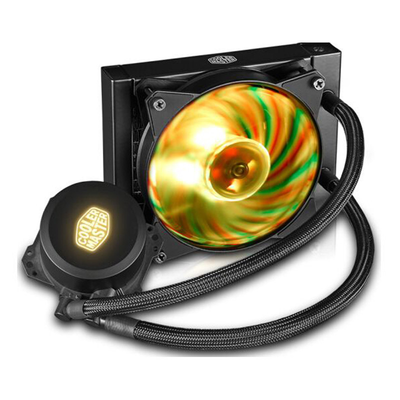 酷冷至尊coolermaster冰神120rgbcpu水冷散热器