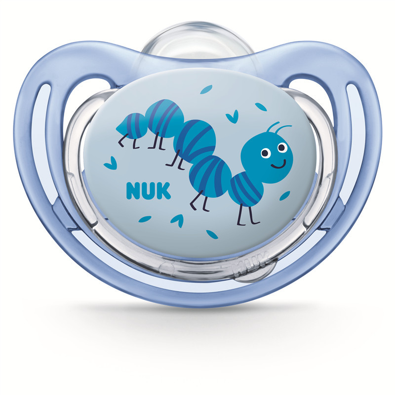 NUK舒适型安抚奶嘴(0-6个月)花型随机
