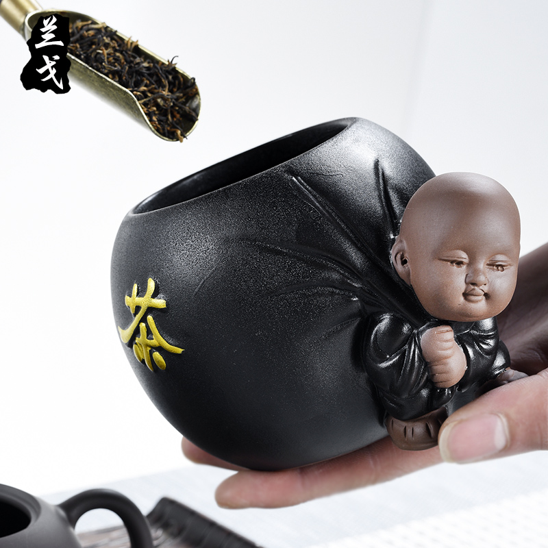 美帮汇茶叶罐陶瓷密封罐功夫茶具套装家用干货茶罐日式茶仓茶道配件高清大图