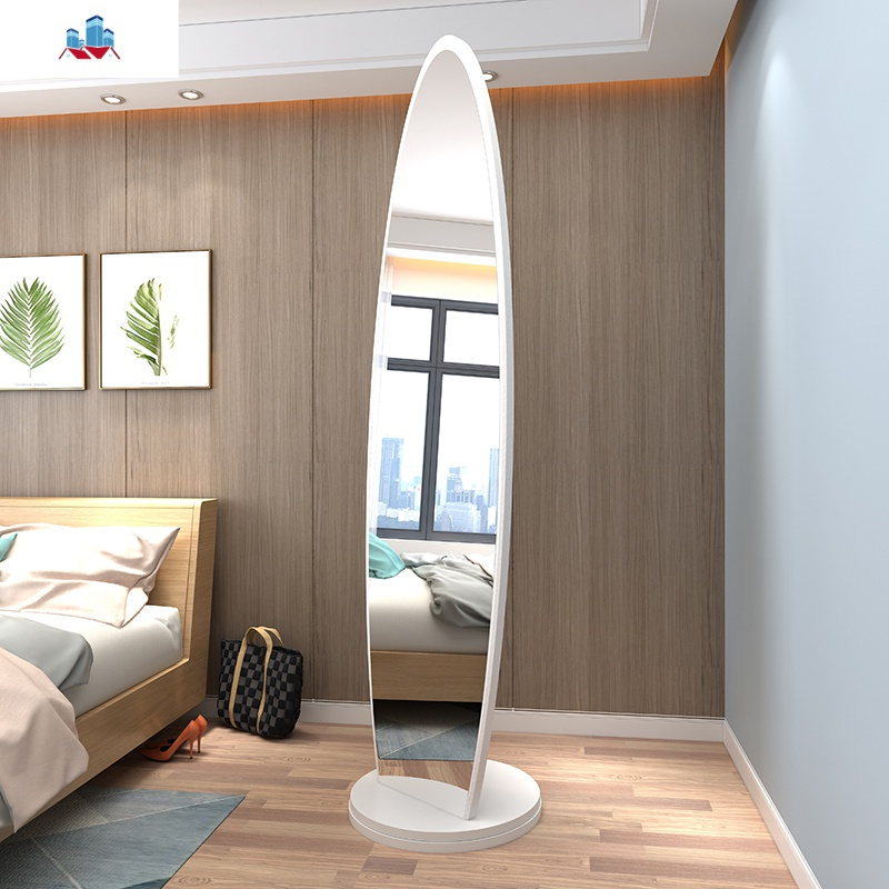 全身镜穿衣镜旋转试衣镜落地镜换衣镜立体镜子粉色女卧室家用简约泰