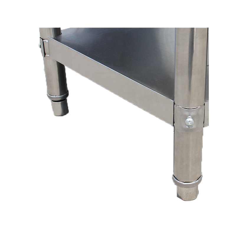 臻远不锈钢工作台厨房操作台打荷台加厚双层1200*400*800