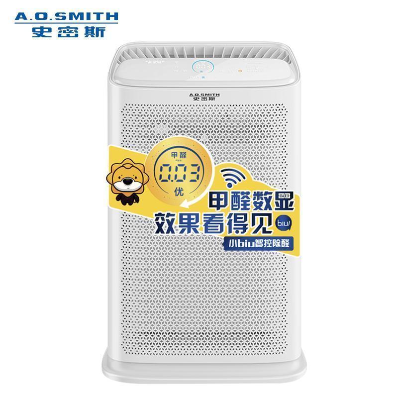 AO史密斯(A.O.Smith)家用智控除甲醛雾霾PM2.5二手烟 数显除细菌空气净化器400C-FT高清大图