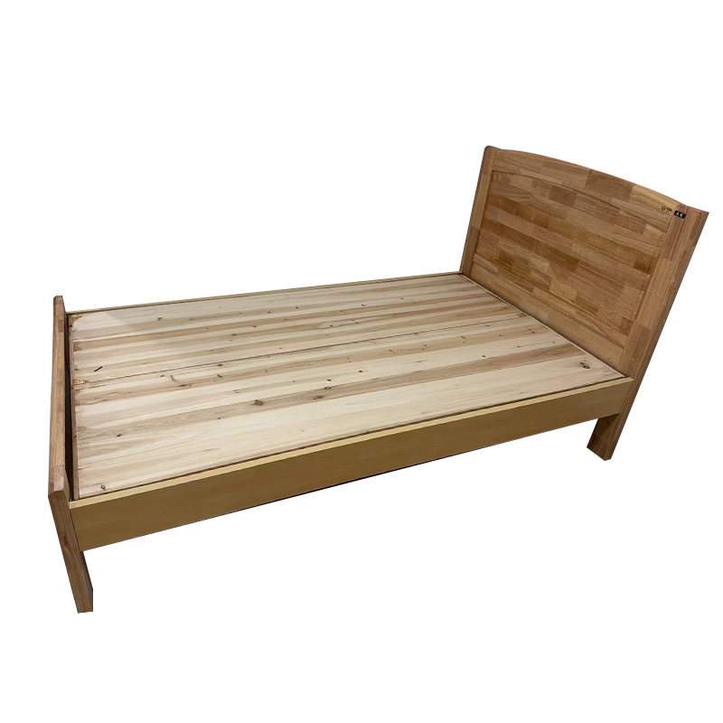 是尚 实木单人床 原木色 1200*2000mm 一张高清大图