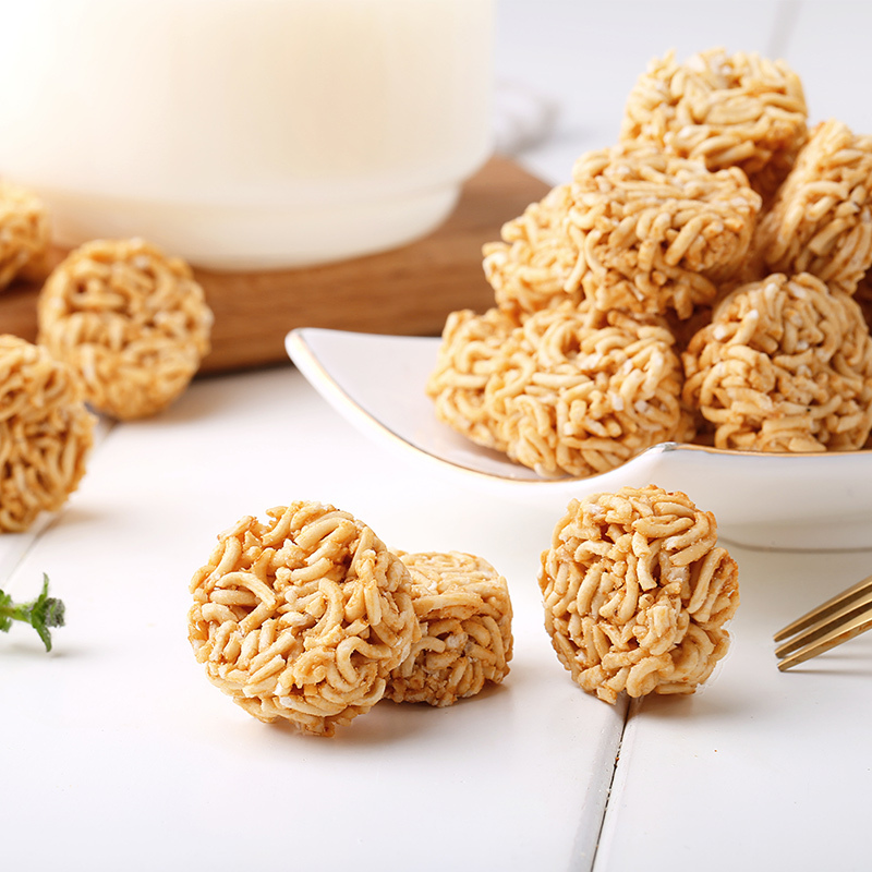 [69元任选]百草味 膨化食品 拉面丸子(墨西哥牛肉风味) 50g*2 点心面干脆面方便面麻辣儿时零食任选高清大图