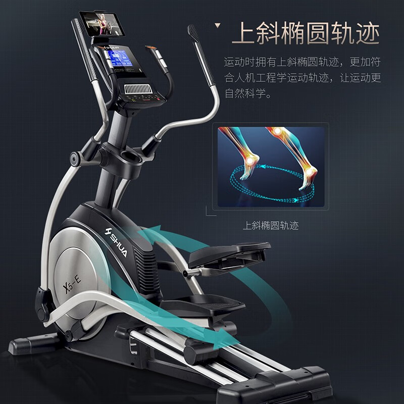 舒华(SHUA)X5-E椭圆机太空漫步机高端商用健身器材前驱家用椭圆仪SH-B6500E高清大图
