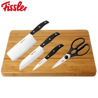 菲仕乐(fissler)锅具套装 TZ00000869 高速快锅 高压锅压力锅 汤锅蒸屉刀具套组 6.0L